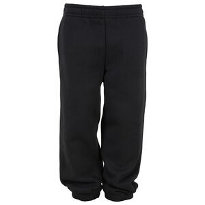 Build Your Brand Childrens/Kids Basic Plain Sweatpants / Black